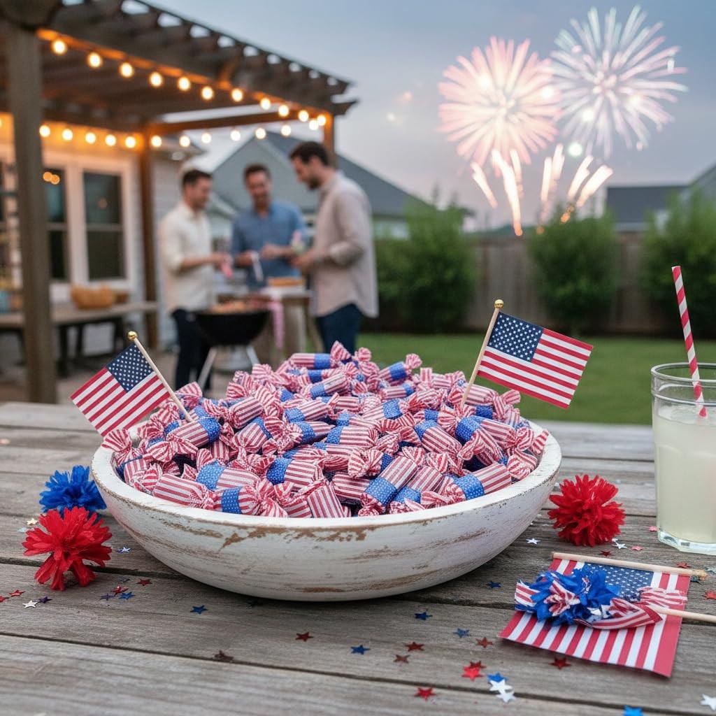 Candy Retailer American Flag – – For 4Th Of – Red White And – 2
