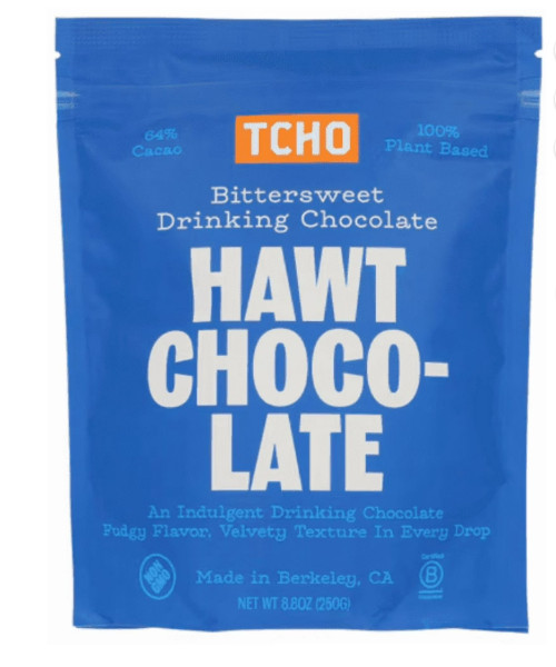 TCHO Chocolate – Bittersweet Drinking Chocolate Hawt 8.8 oz ( PACK OF 2 )