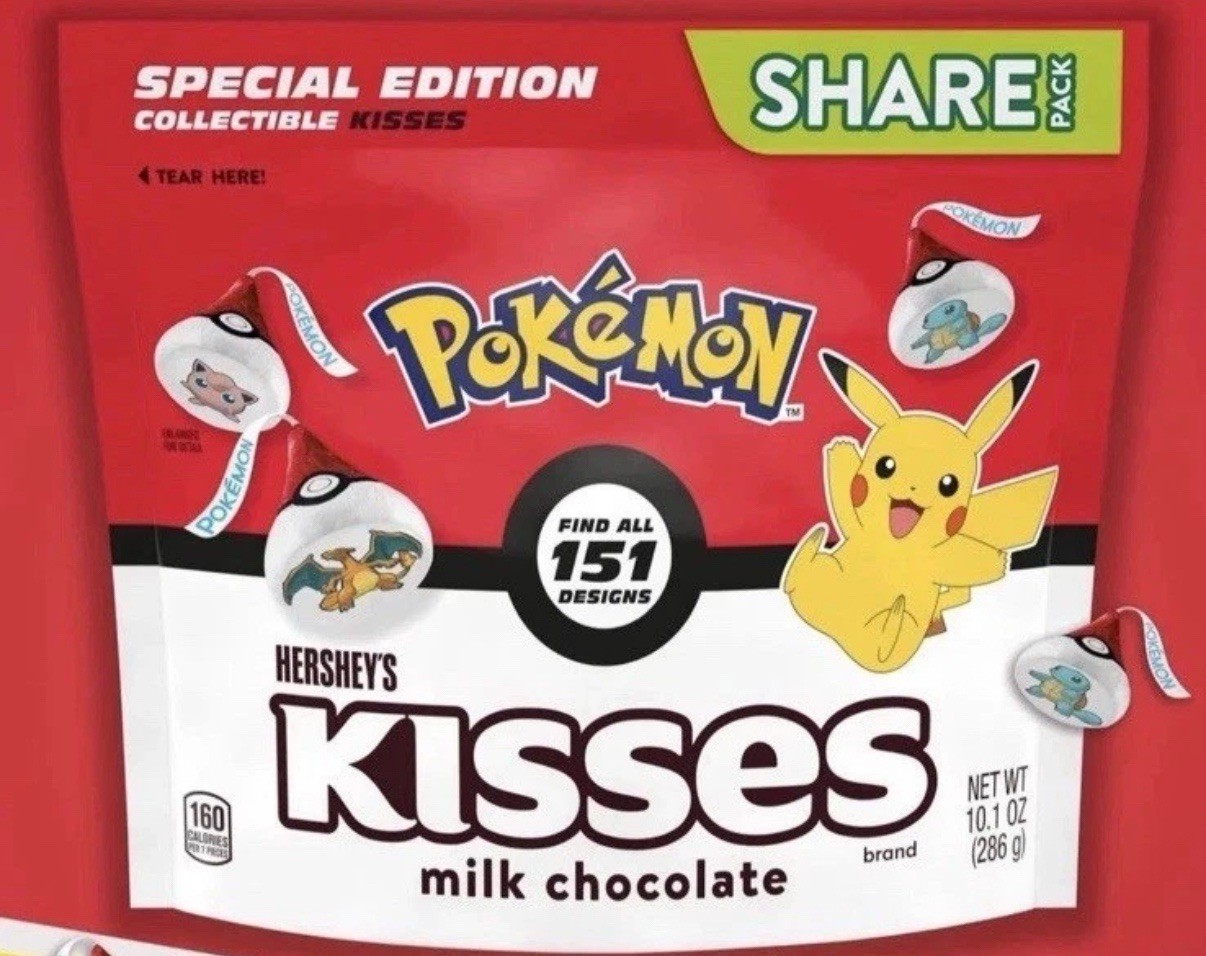 Pokemon Hershey’s Kisses Share Size Pack Collect 151 Sealed. Free Halloween Pk