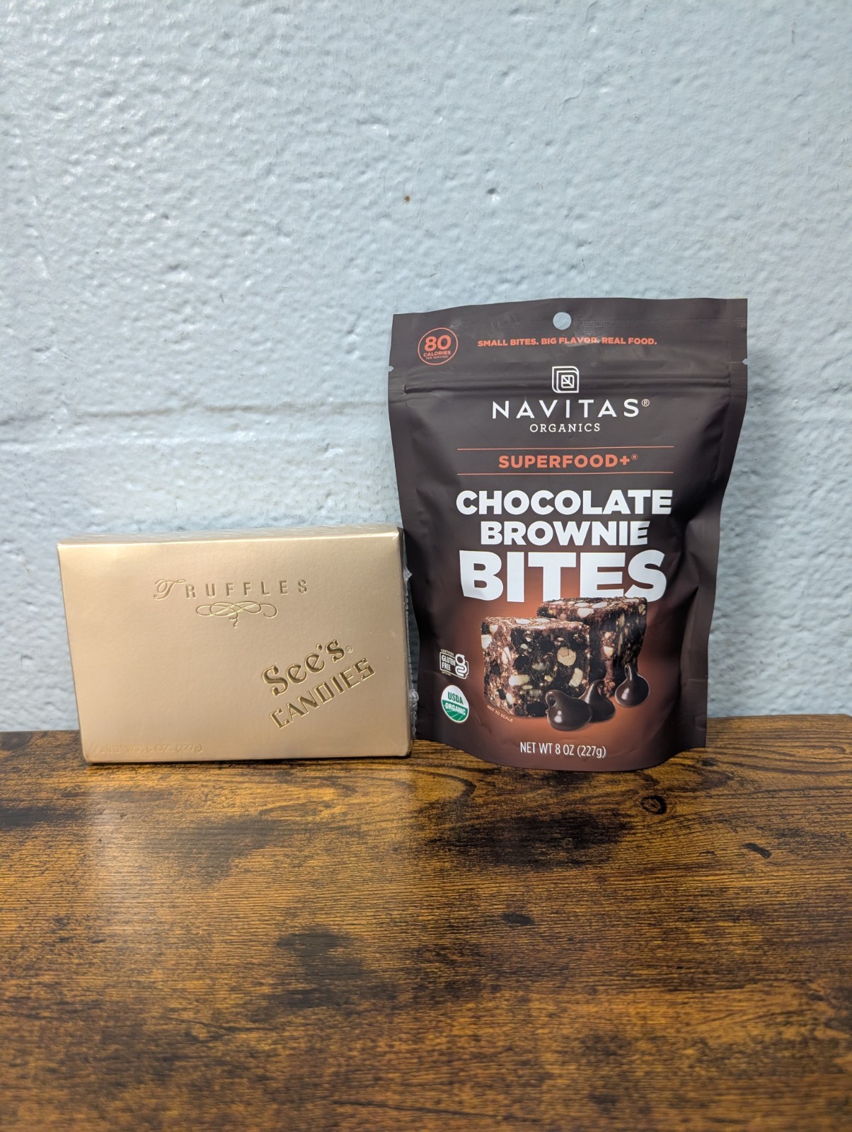 Navitas Organics Superfood+ Chocolate Brownie Bites USDA Organic 8 oz Bag