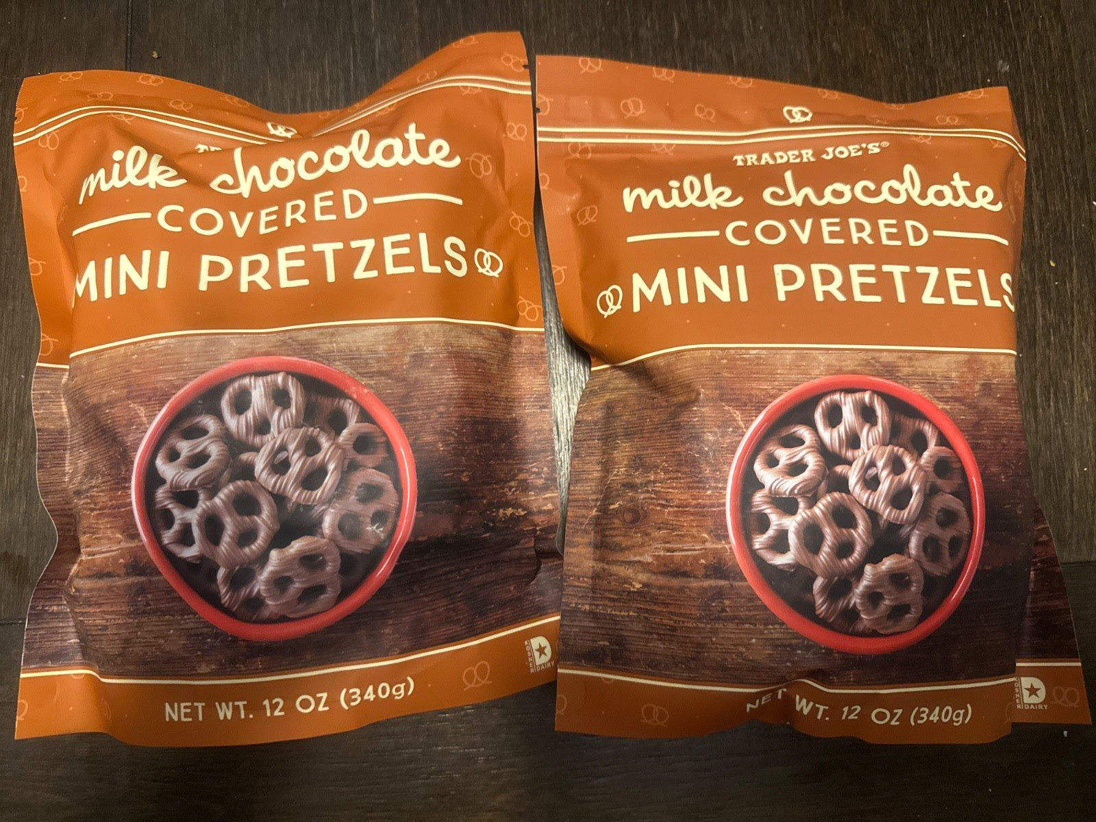 Trader Joes Milk Chocolate Covered Mini Pretzels – Pack Of Two – 9/20/26