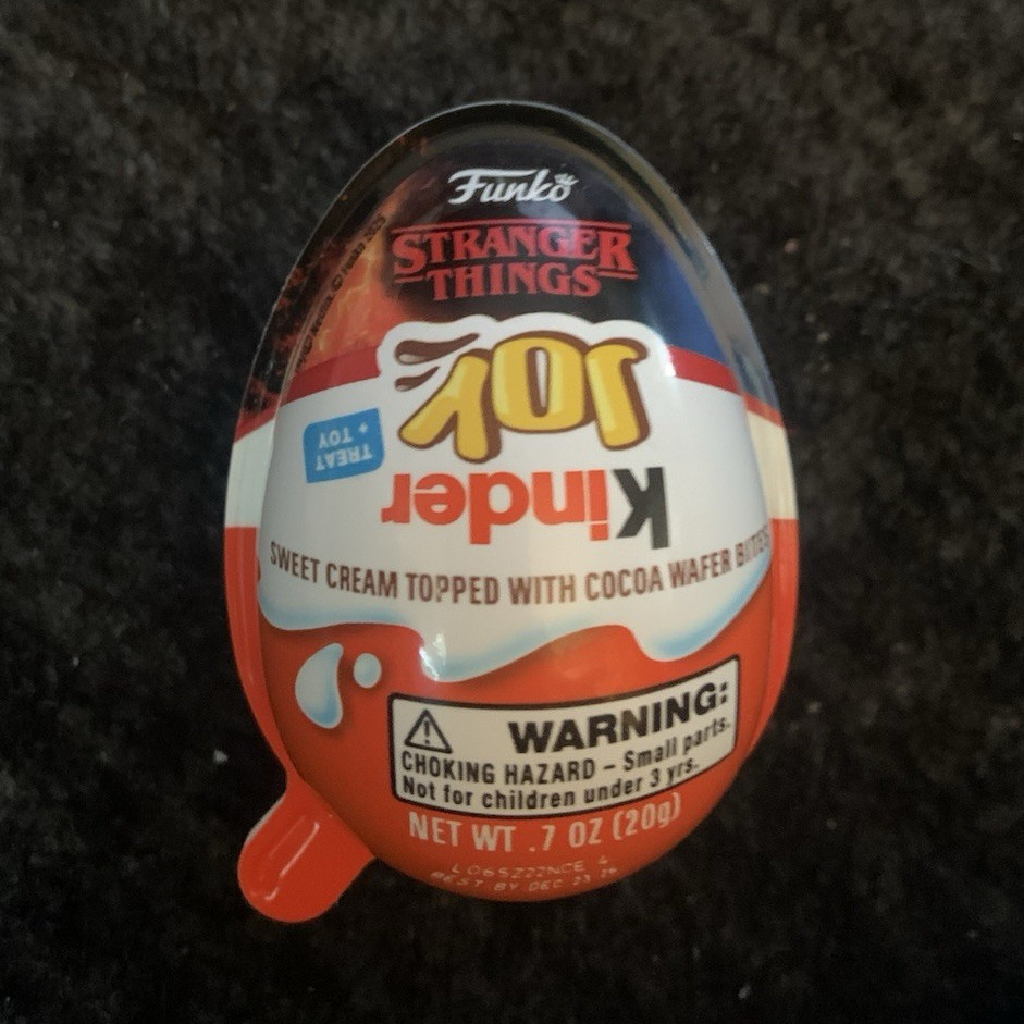 Kinder Stranger Things Milk Chocolate Surprise Toy Egg Pantry Snack 20g