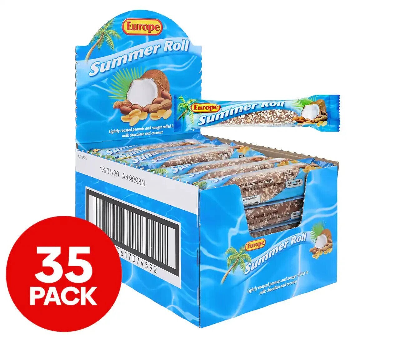 35 Bars x Europe Summer Roll Chocolate Bar 40g