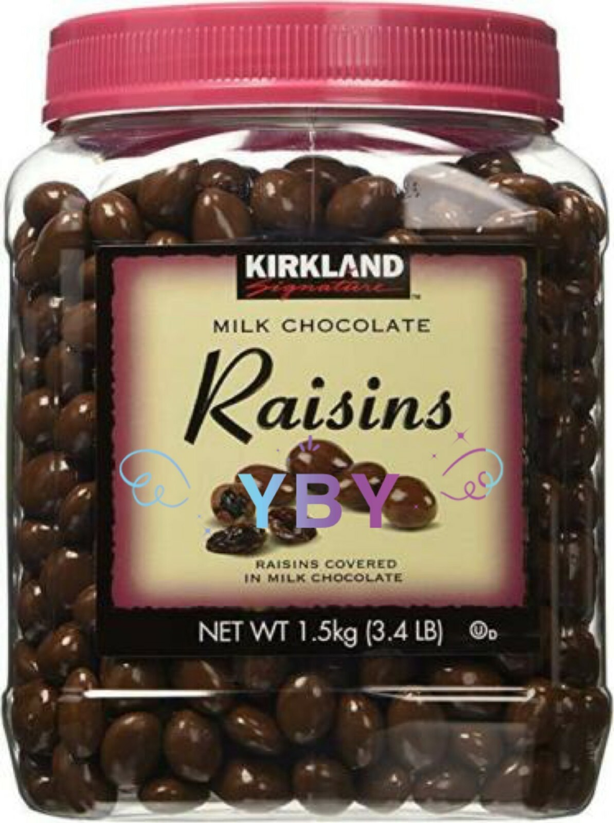 Kirkland Signature Milk Chocolate Covered Raisins 3.4 LB