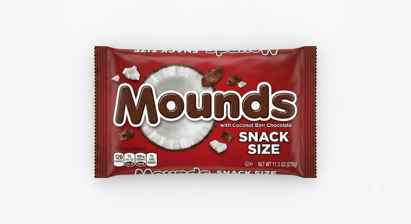 Mounds Dark Chocolate and Coconut Snack Size Candy, Bag 11.3 oz Free Shipping