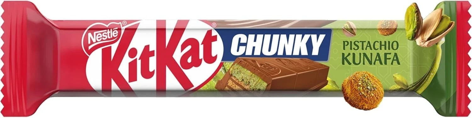 KitKat Chunky in Pistachio Kunafa Chocolate Bar (41g)