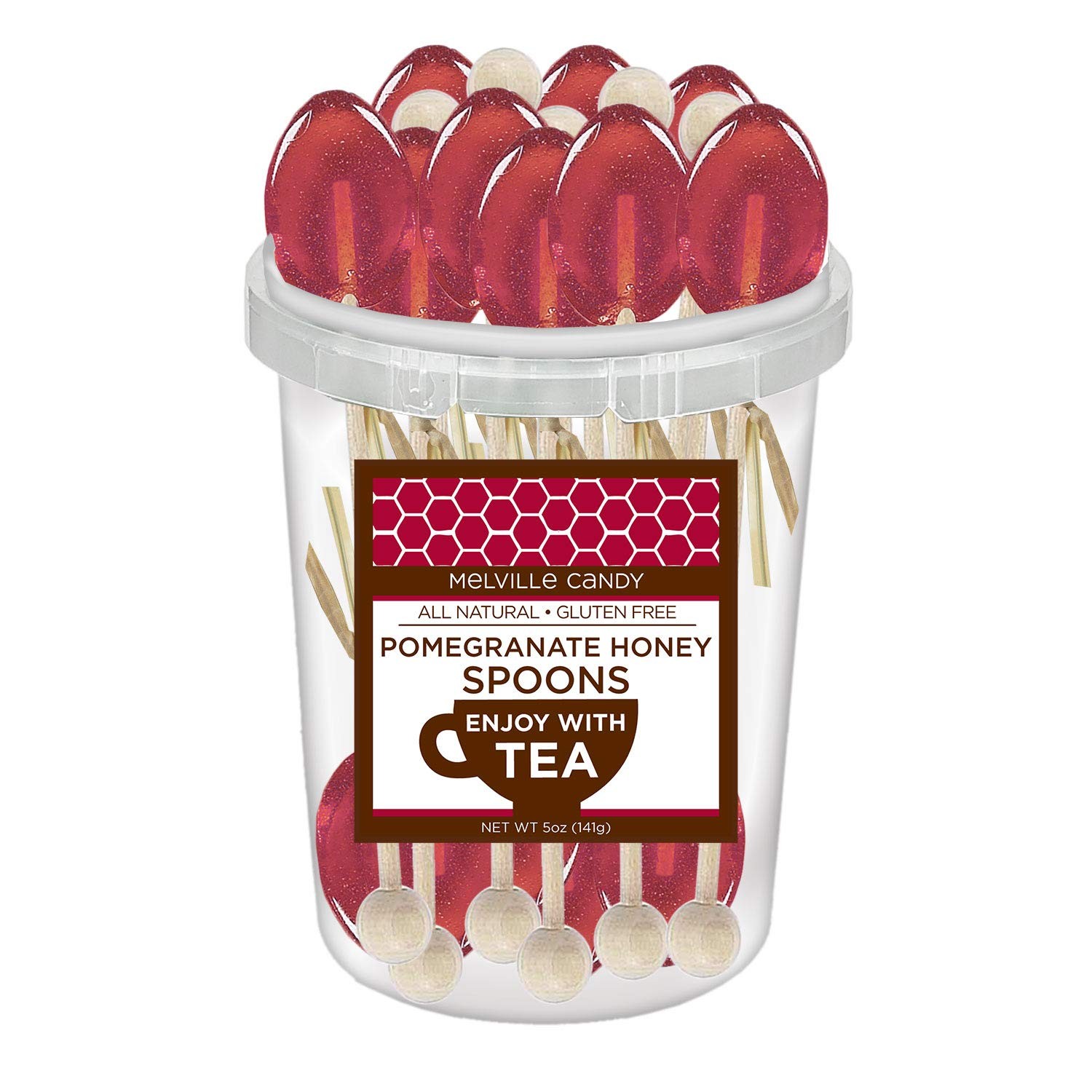 Pomegranate Flavored Honey Spoon 30 Count