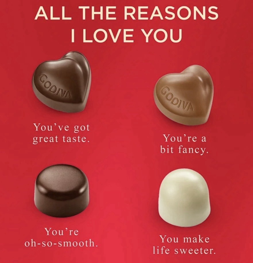 Godiva Valentine’s Goldmark Chocolate Candy Assortment Heart Gift Box, 2.9oz
