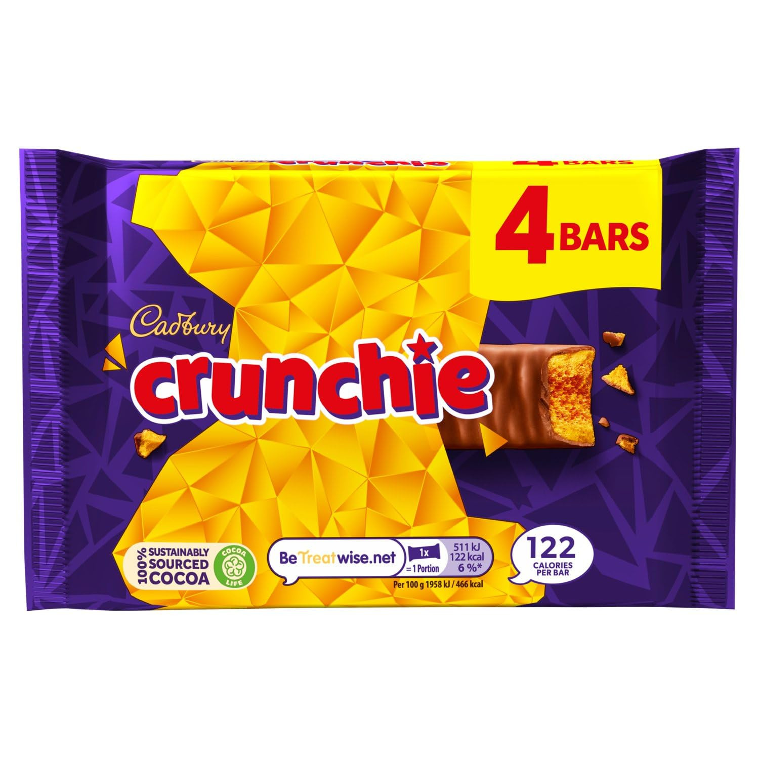 Original Crunchie Chocolate Bar Pack, Candy Imported from the UK England the Be