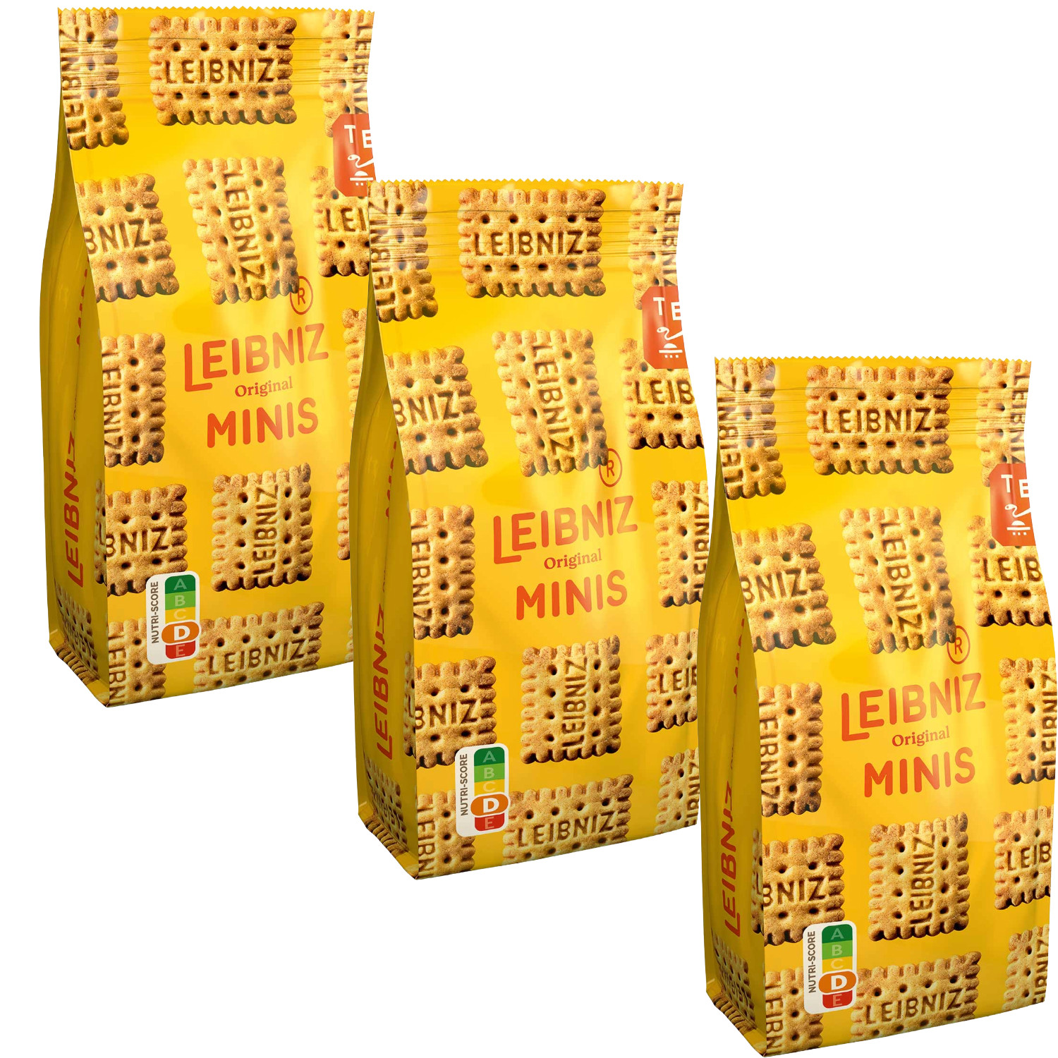 Leibniz MINI Butter biscuits -3 x 4.4 oz Made in Germany-FREE SHIPPING