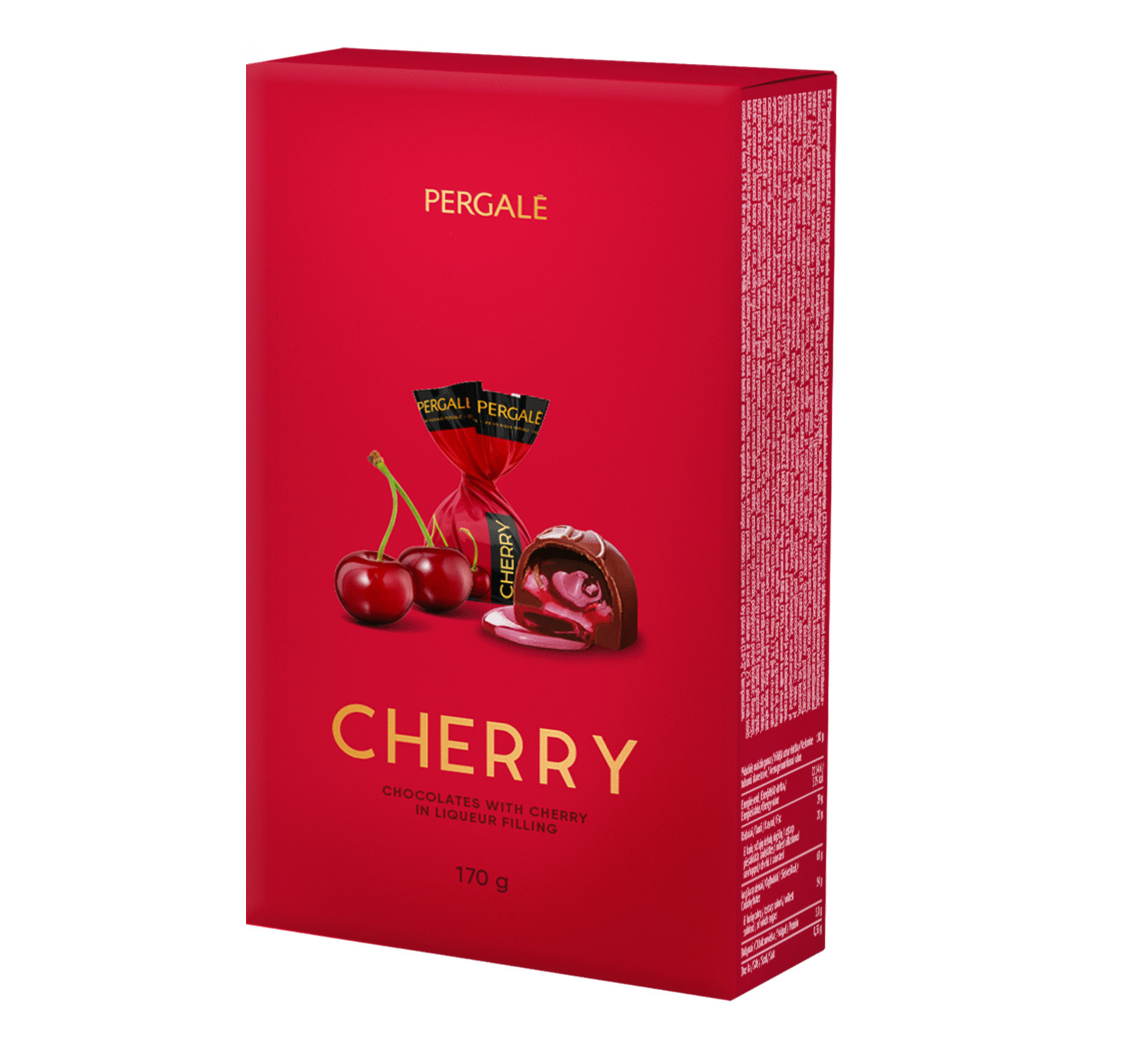 3 PERGALE CHERRY Chocolate Candy with Cherry in Liqueur Filling Boxes 170g 6oz