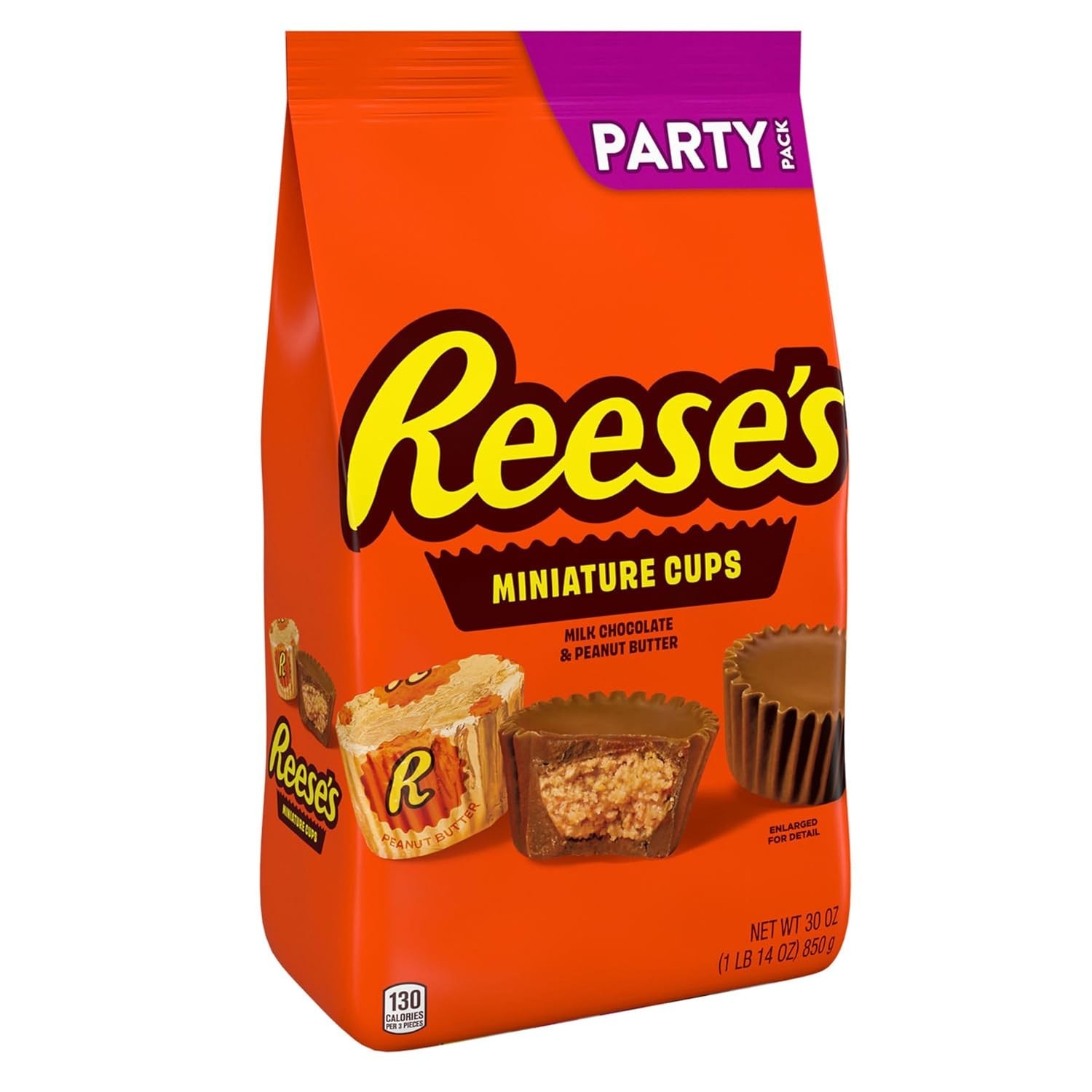 Rich Milk Chocolate and Peanut Butter Cups – 30oz Party Pack for Every Occasion