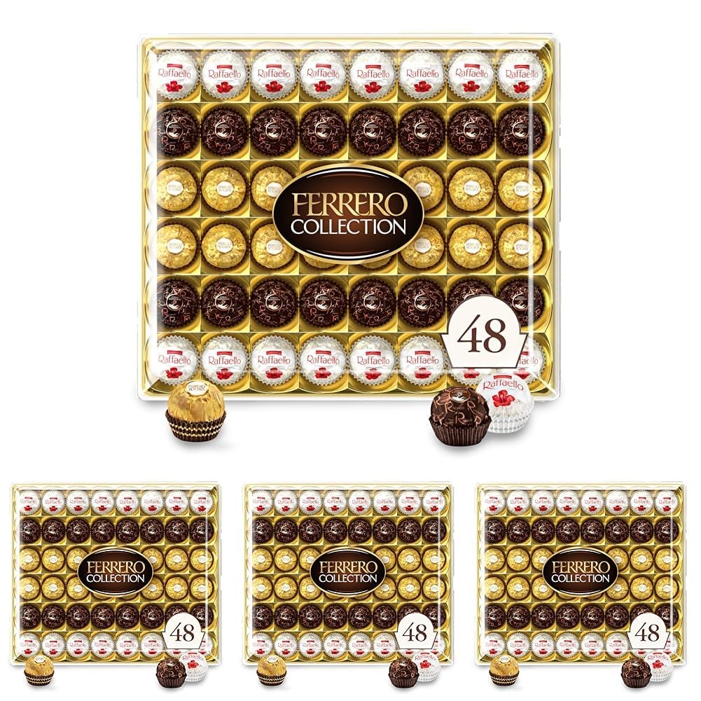 Ferrero Rocher Collection Gift Box Hazelnut Milk & Dark Chocolate Candy