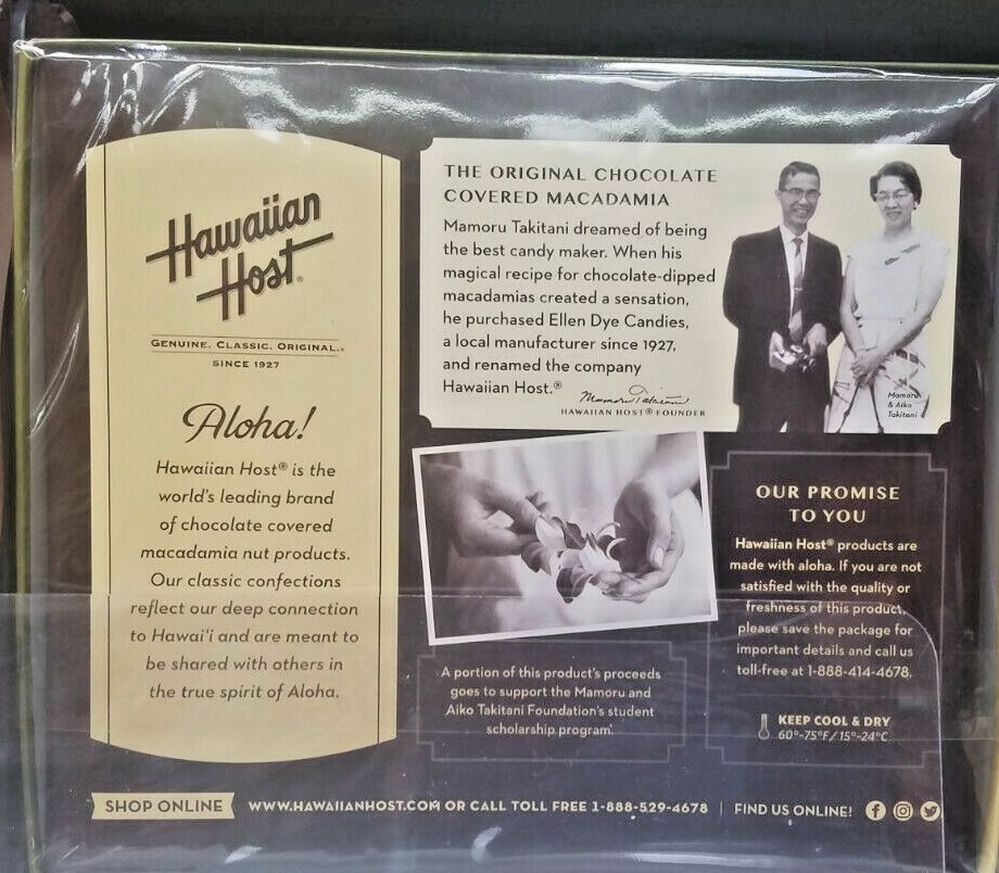 2 PACK HAWIIAN HOST MATCHA CHOCOLATE & HONEY MILK CHOCOLATE MACADAMIAS