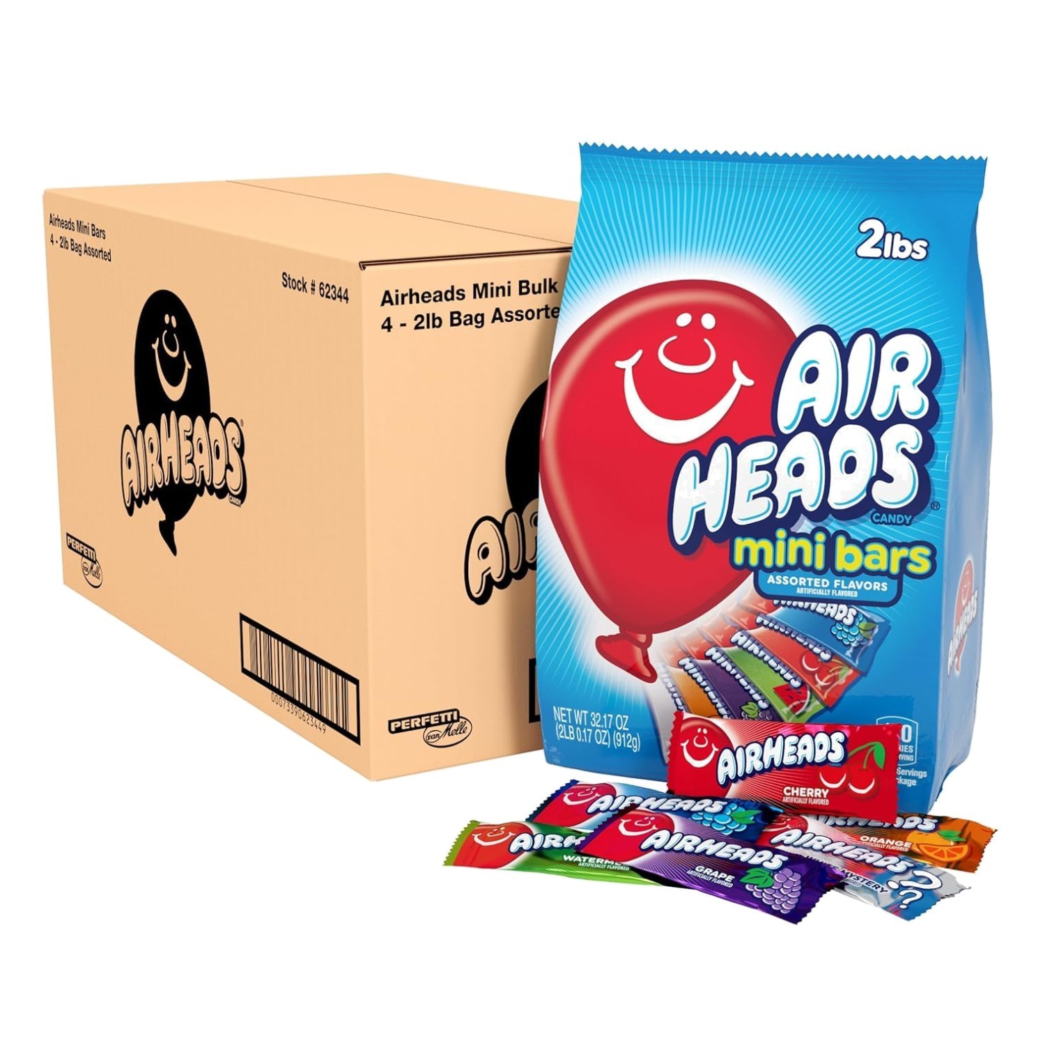 Chewy Taffy Candy Assortment, Individually Wrapped x 4