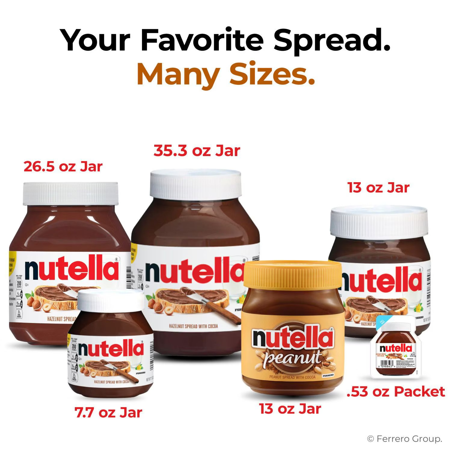 Nutella Peanut Spread, 26.5 oz., 2 pk. FREE SHIPPING!!!