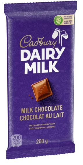 Cadbury Dairy Milk, Milk Chocolate Creamy Taste, Chocolate Bar 180g (3 Pack)