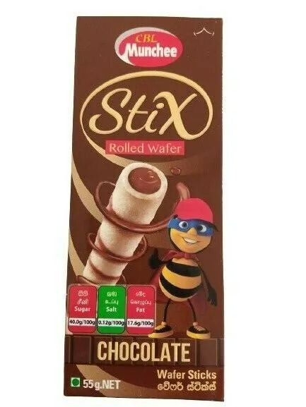 Wafer Munchee Rolled Chocolate Sticks 100g Sri Lanka New Best Sweets For Kids