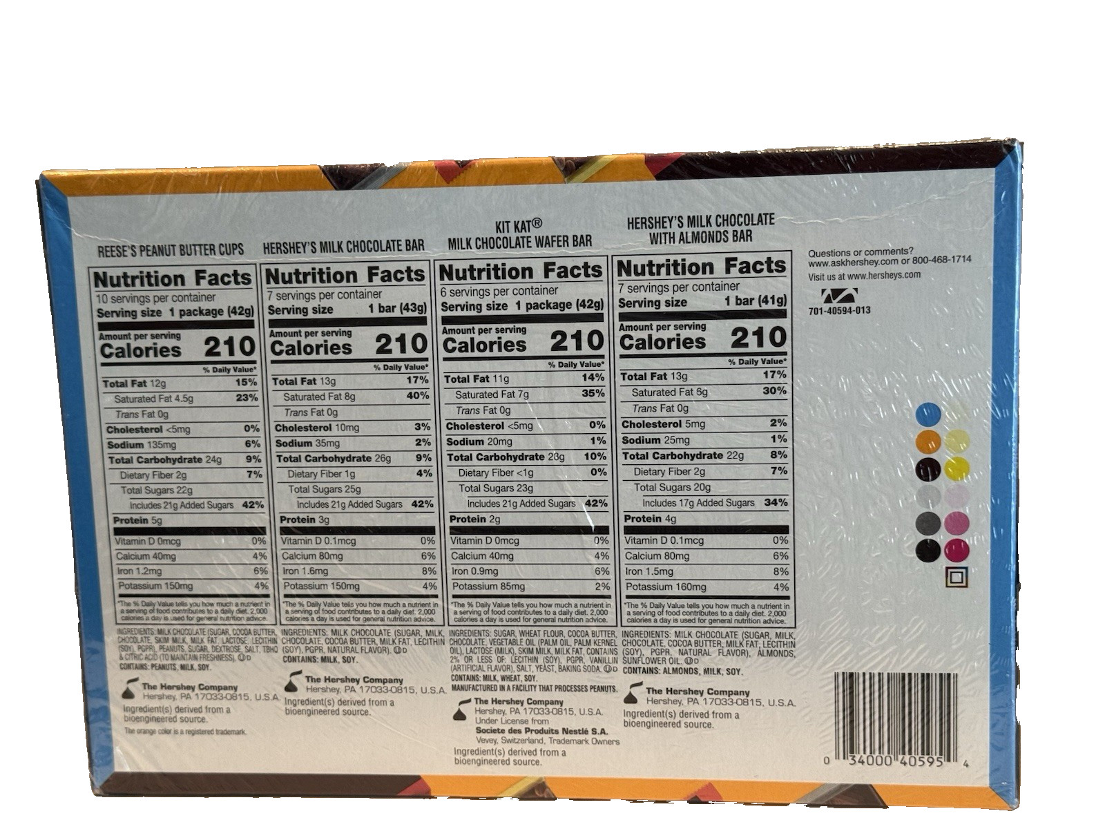 Hershey’s Kit Kat Reese’s Chocolate Candy 30 Full Size Bars Bulk Pricing