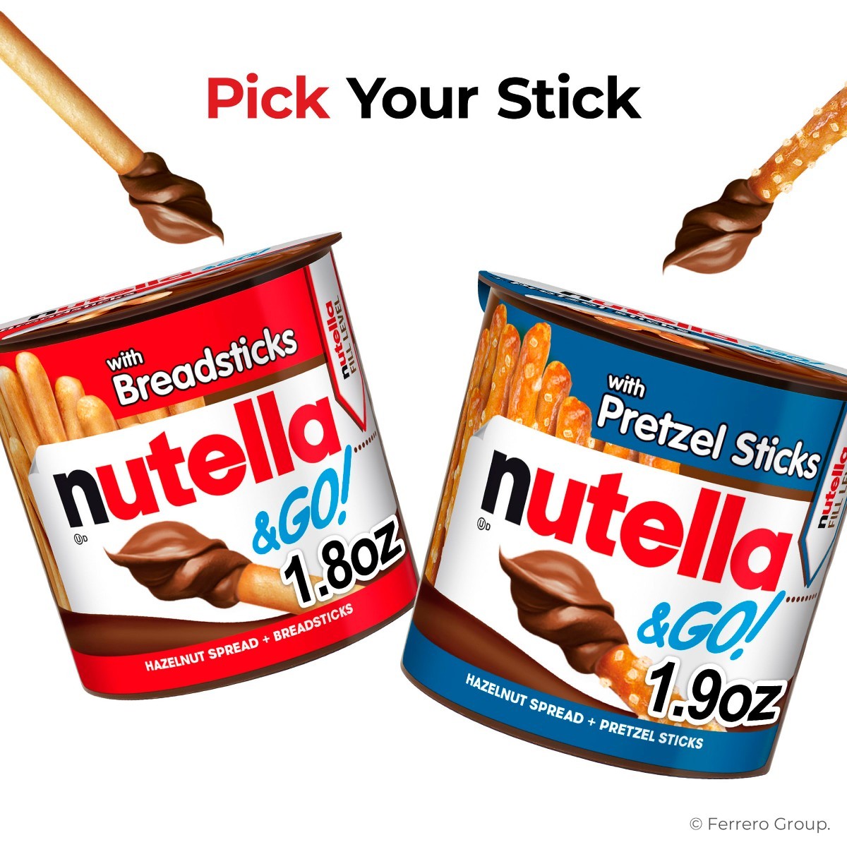 Nutella and Go! Hazelnut Spread with Breadsticks – 18oz/10ct