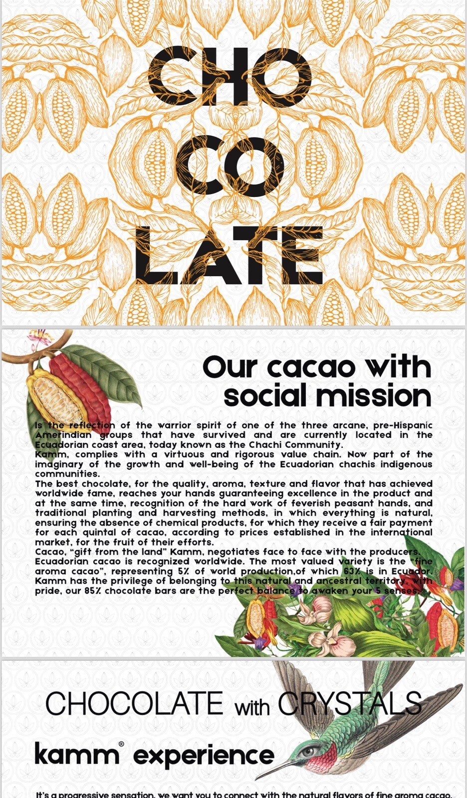 Chocolate Avocado Vegan Sugar Free Keto 2.1 Oz Heirloom Cacoa