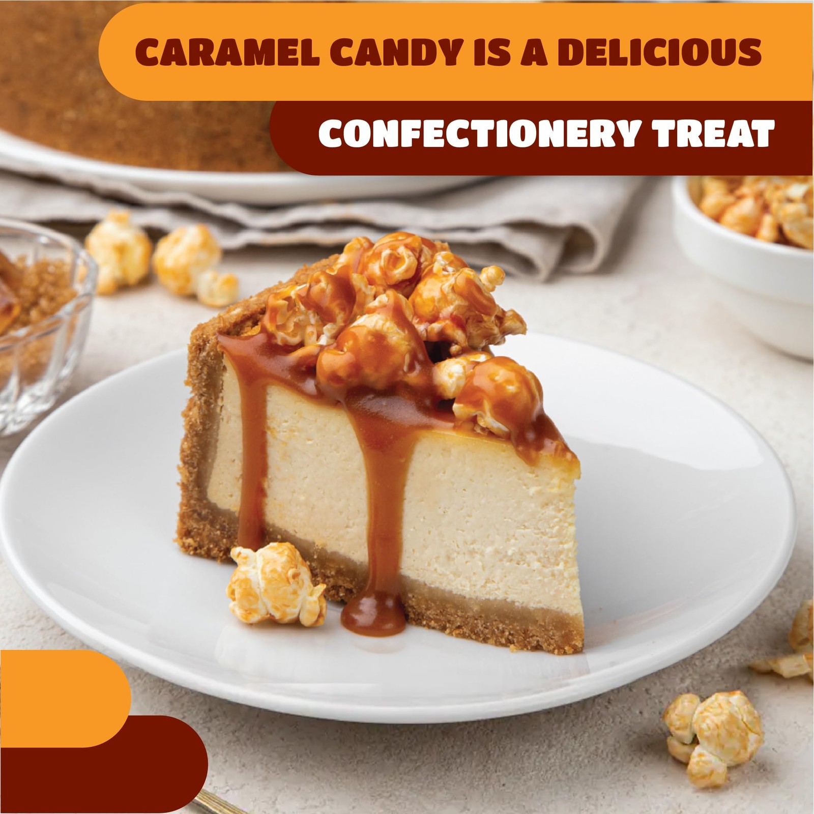 Caramel Cubes Candy – 2 Pound Bulk Pack (About 150 Count) – Individually Wrapped
