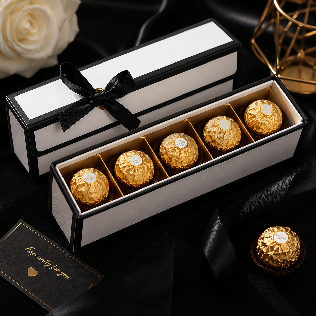 Gourmet Chocolate Gift Box 5 Premium Chocolates Birthday Thank You Gift Set