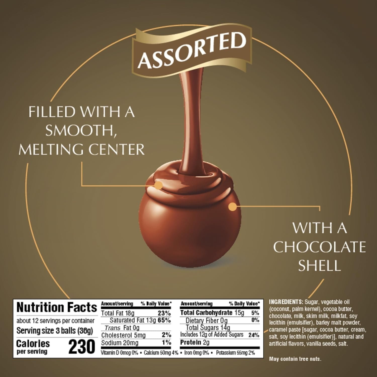 Luxurious Assorted Chocolate Truffles, 15.2 oz – Perfect for Gifting & Sharing