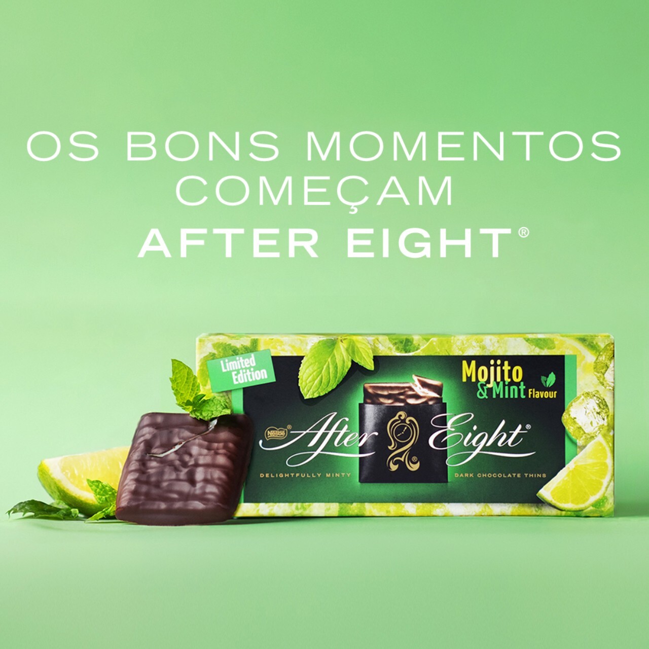 4 x NESTLÉ Boxes After Eight Mojito and Mint Chocolate Thins 200g (800gr total)