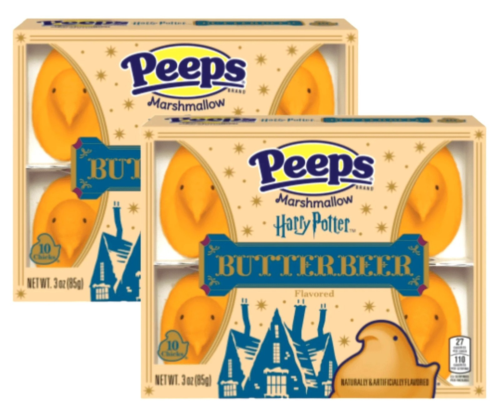 2pc Set 3oz/10ct per Box PEEPS x Harry Potter Butterbeer Chicks Fun Easter Candy