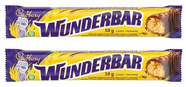 Cadbury Wunderbar Chocolate Candy Bar, 58g (2 Pack)