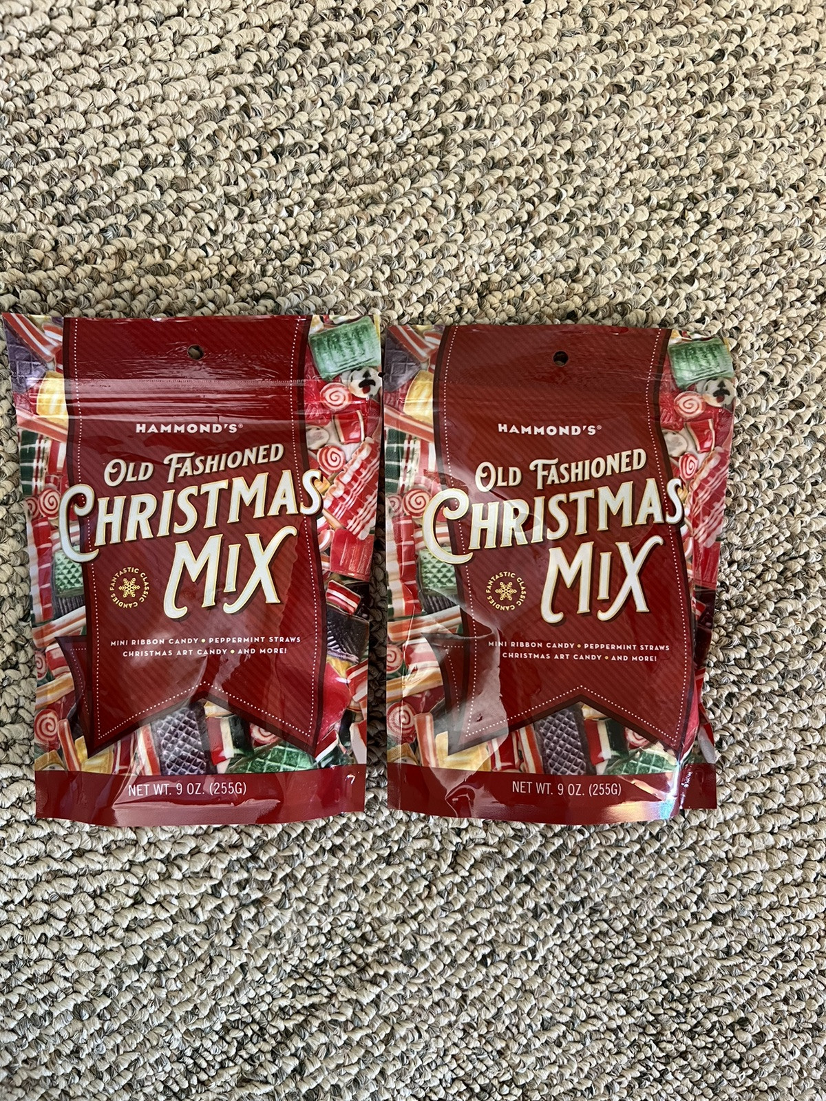 Hammonds Christmas Mix Hard Candy 2 Bags Extremely HTF NEW 18 Oz Total
