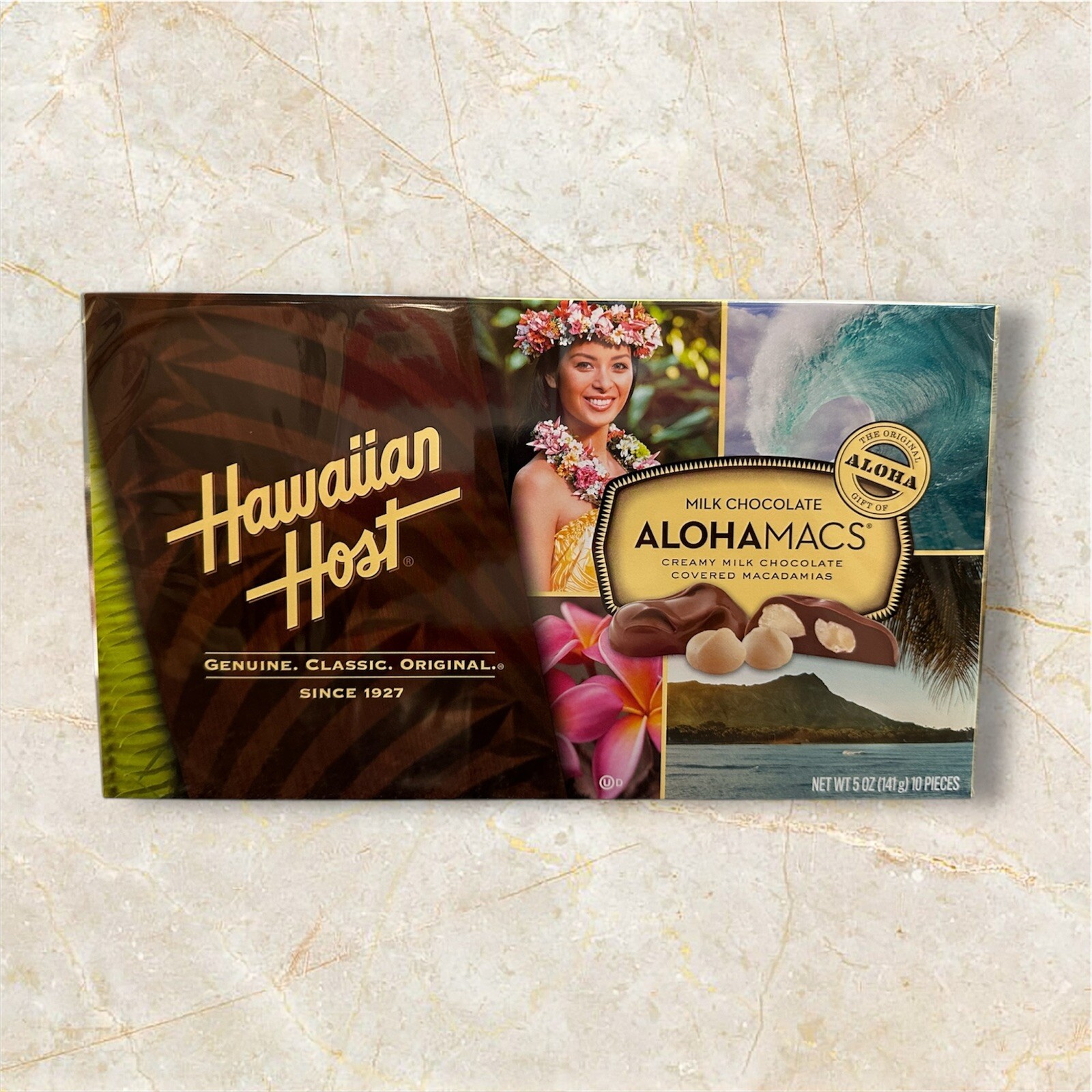 Hawaiian Host AlohaMacs Milk Chocolate Covered Macadamia Nut 5 oz x 1 Box