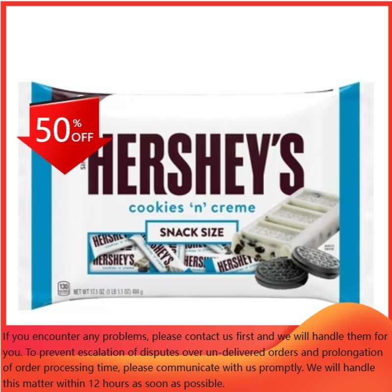 Hershey’s Snack Size Cookies ‘N’ Creme Bars – 34.2oz/2ct