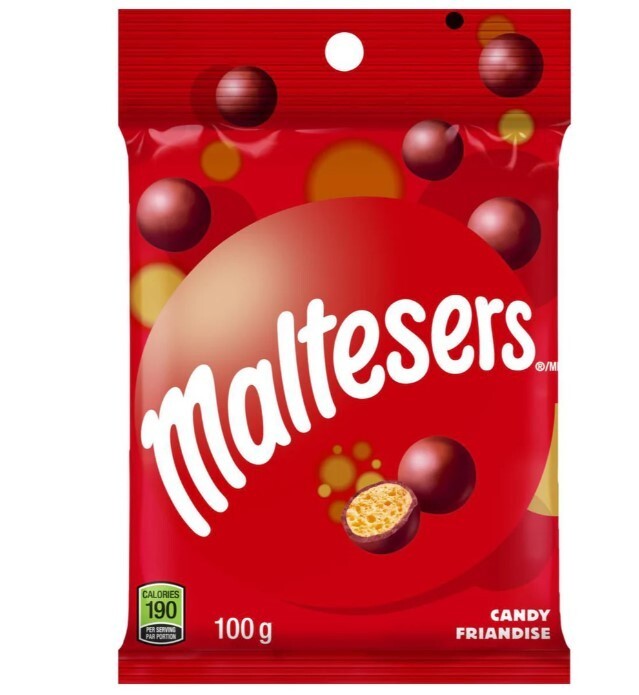 MALTESERS Milk Chocolate Candy Bites 100g each Bag FRESH From Canada