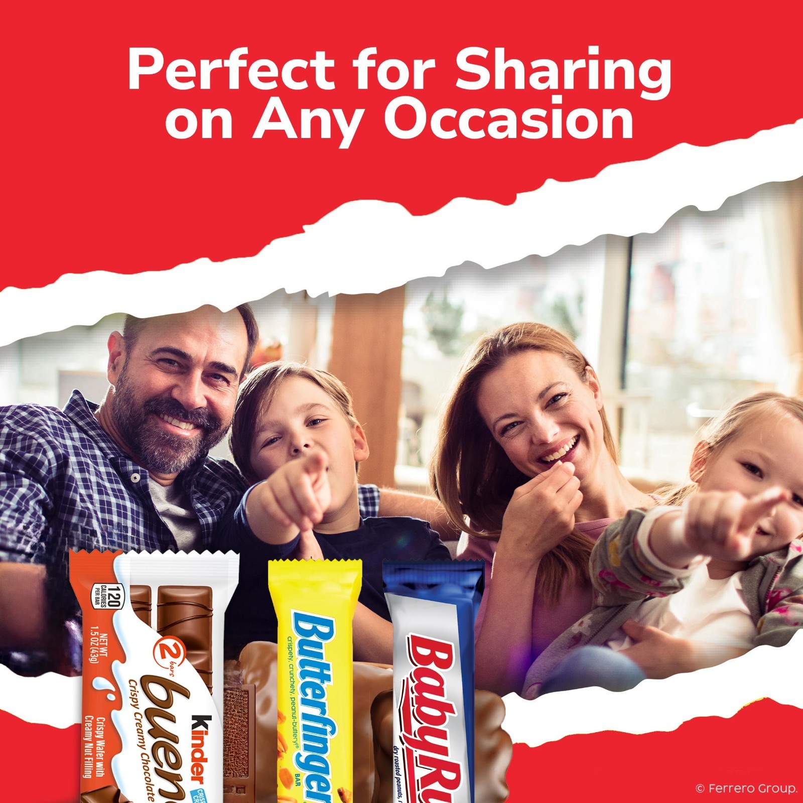 Assorted Full Size Candy Bars Variety Mix – Butterfinger, Baby Ruth, Kinder Buen