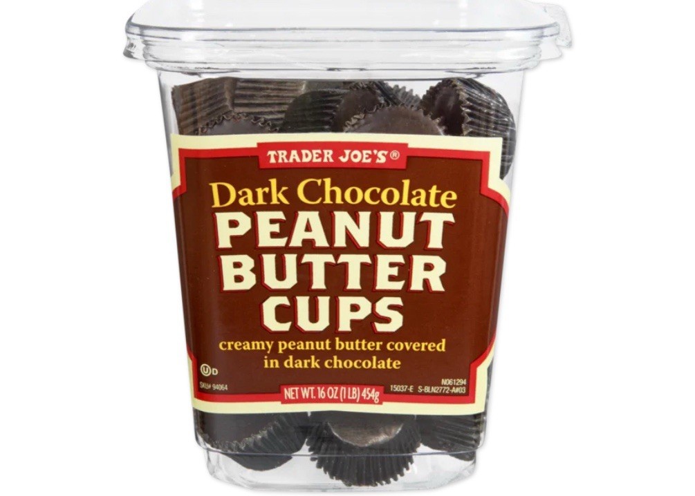 Trader Joe’s Dark Chocolate Peanut Butter Cups 16oz 453g Sealed (2 Containers)