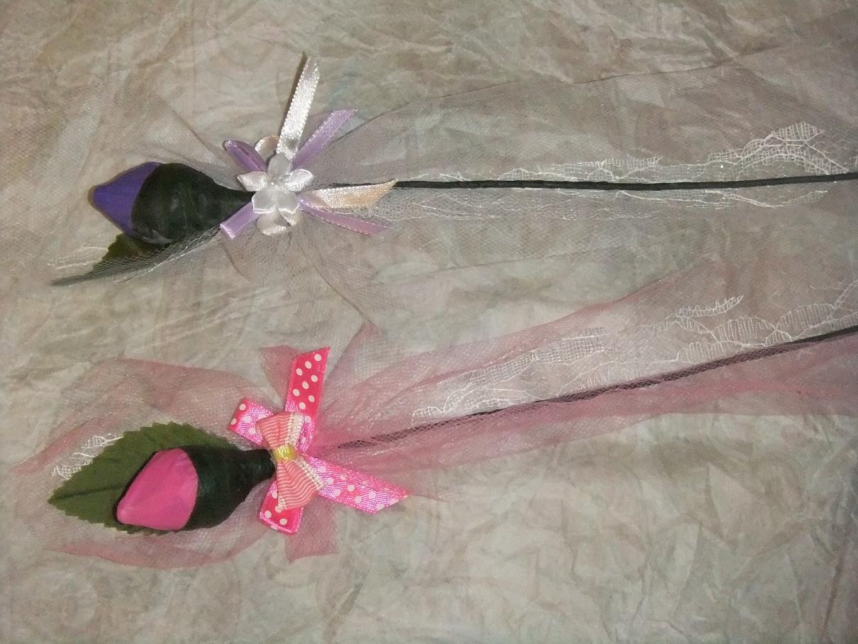 pagent,dance,MOTHERS DAY KISS CHOCOLATE ROSE 1 rose W/BOW U PICK COLOR .