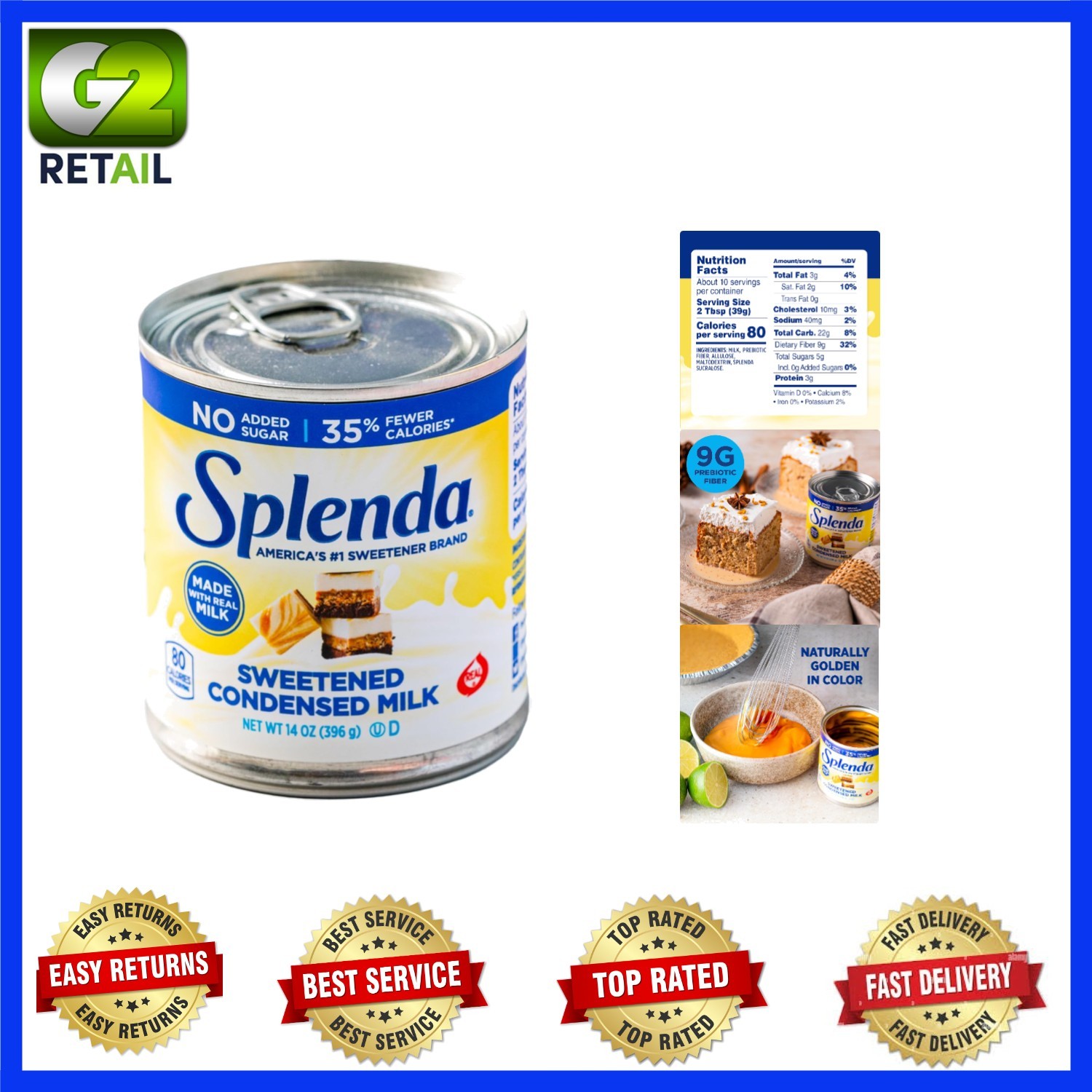 No Sugar Added Sweetened Condensed Milk, 14 oz – Perfect for Healthy Recipes