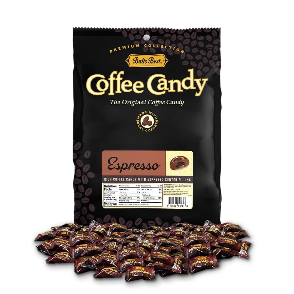 Exquisite Espresso Candy 2.2lb Bag – Handmade with Halal Certified Coffee Flavor