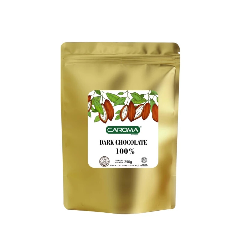 1x CAROMA Dark Chocolate 100% 250g Low Calories No Preservatives Delicious Drink