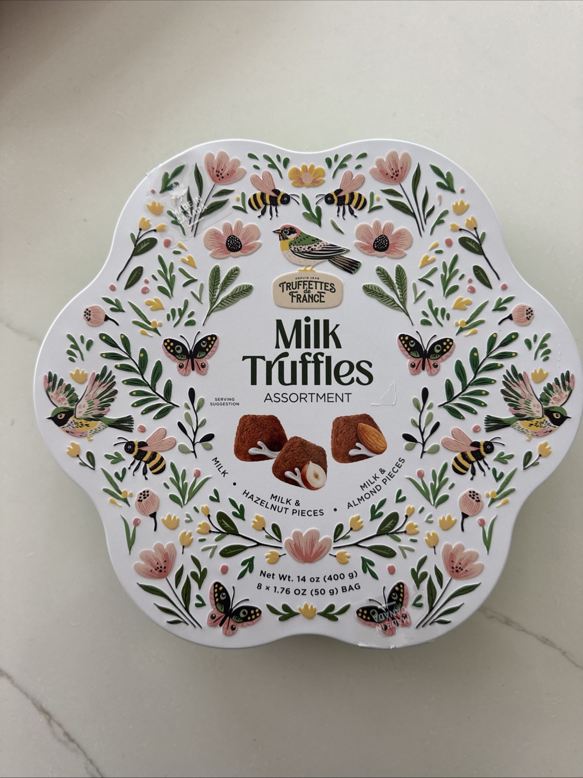 Truffettes de France Milk Chocolate Truffles w/ Almond & Hazelnut, 14 oz