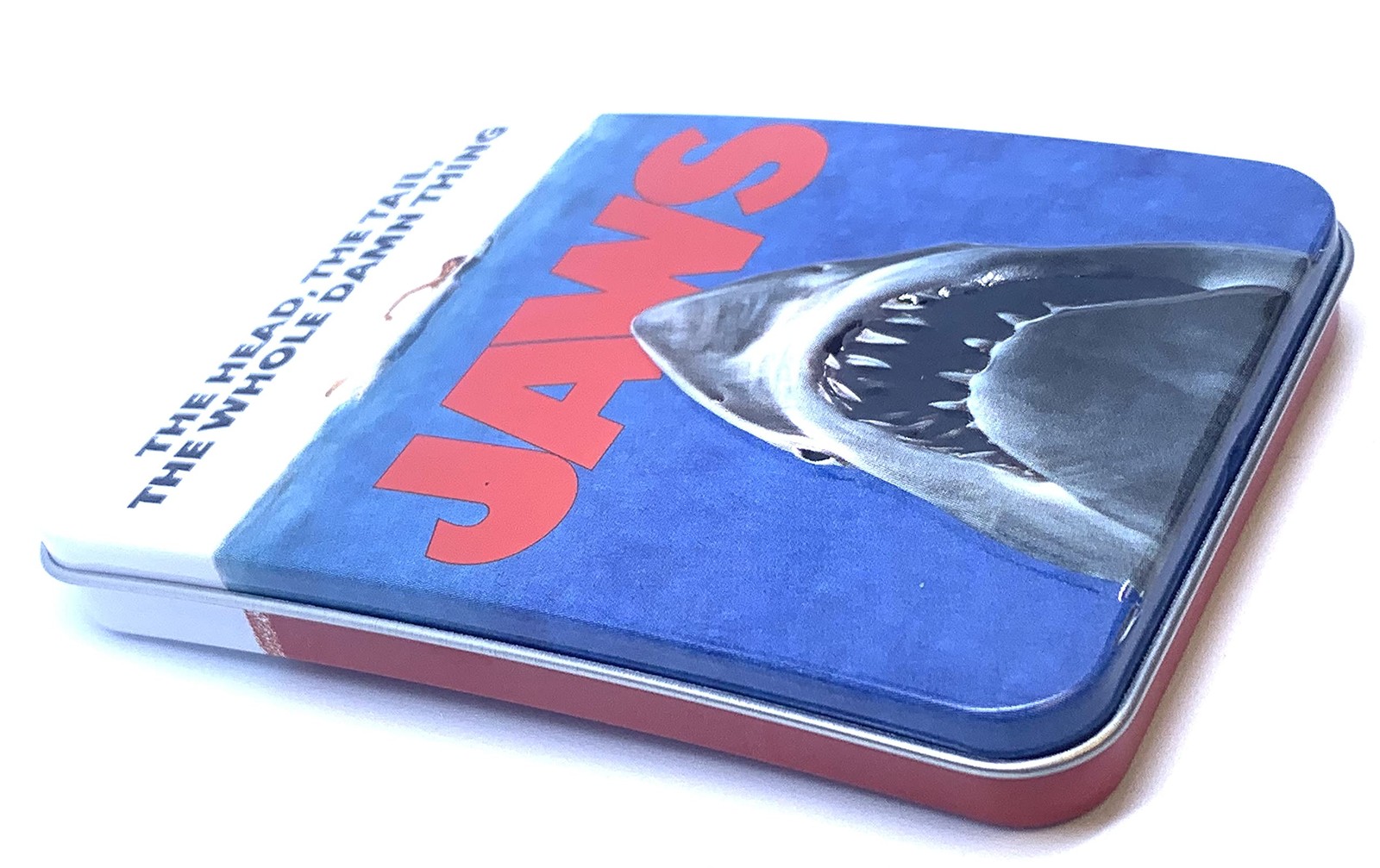Jaws Amity Island Sours Candy Tin Blue Grey White Sugar Candy 80G