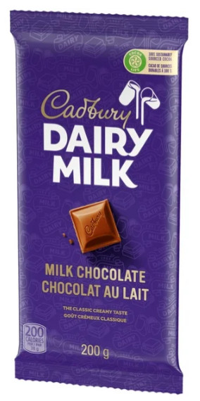 Cadbury Dairy Milk, Milk Chocolate Creamy Taste, Chocolate Bar 180g (4 Pack)
