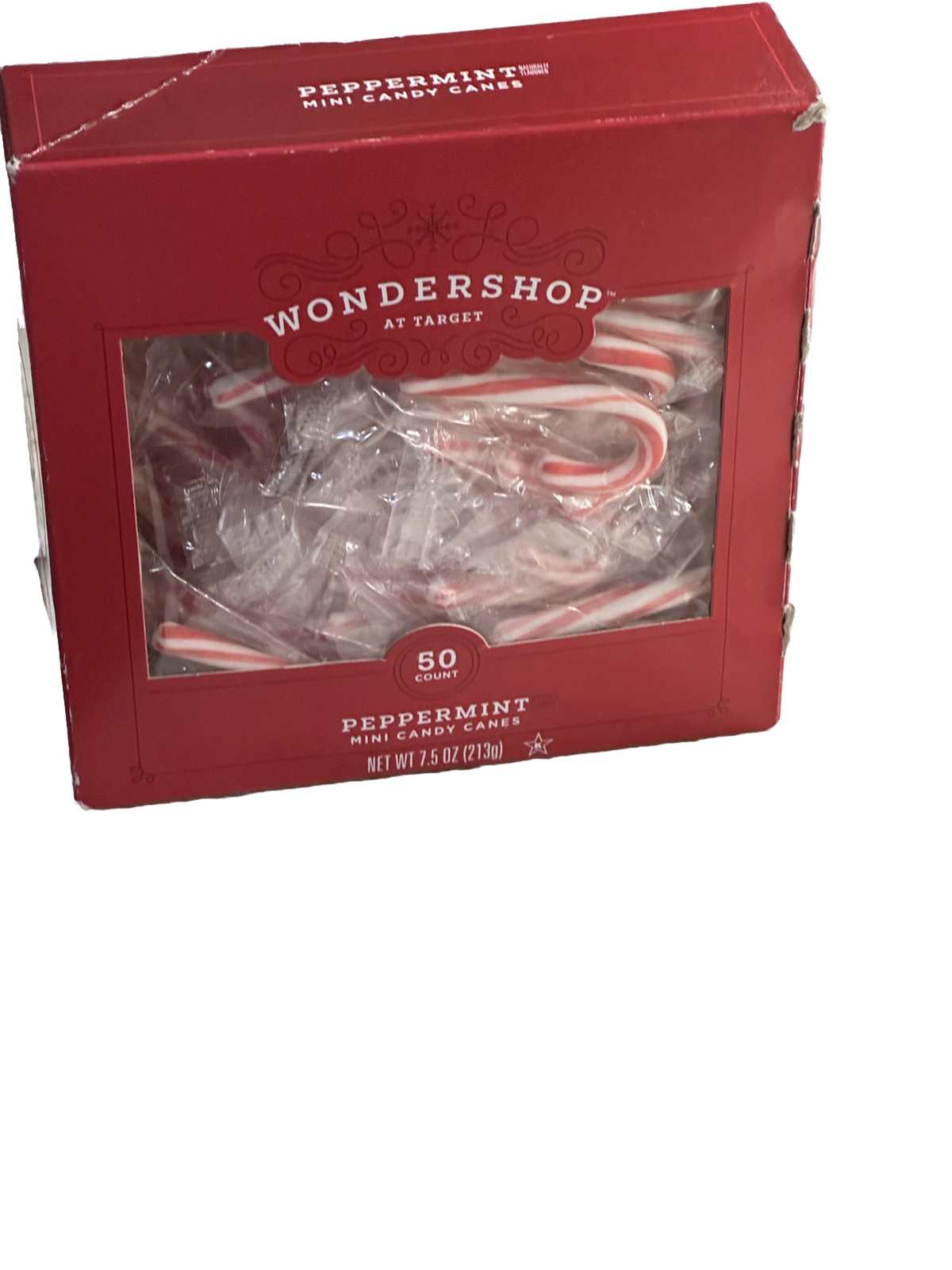 Wondershop Papermint Mini Candy Canes 7.5 Oz/213 gm-Damaged Box See Below