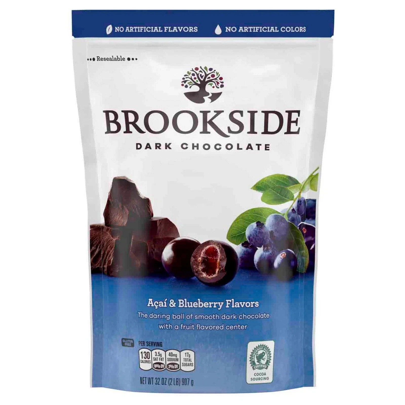 Kirkland Signature Brookside Dark Chocolate, Acai & Blueberry, 32 oz (Pack of 1)