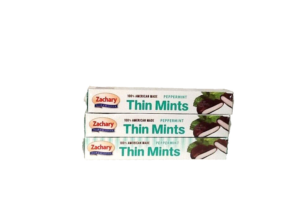 3 pack Zachary Creamy Mint Drenched In Dark Chocolate 5.5 Oz peppermint