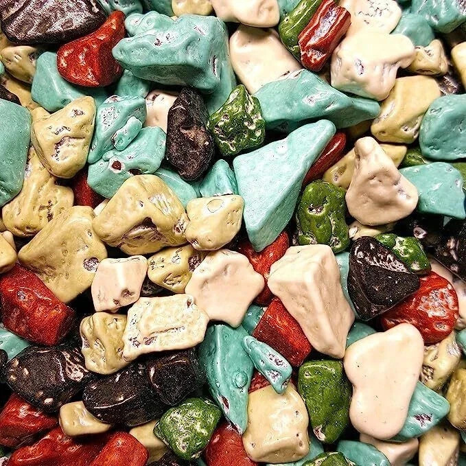 Soft Chocolate Stone Candy Colourful Rock Candies, Packaging 200gm