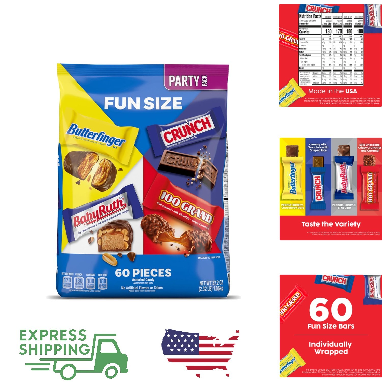 Delicious Halloween Favorite Pack – 60 Mini Candy Bars for Sharing and Gifting