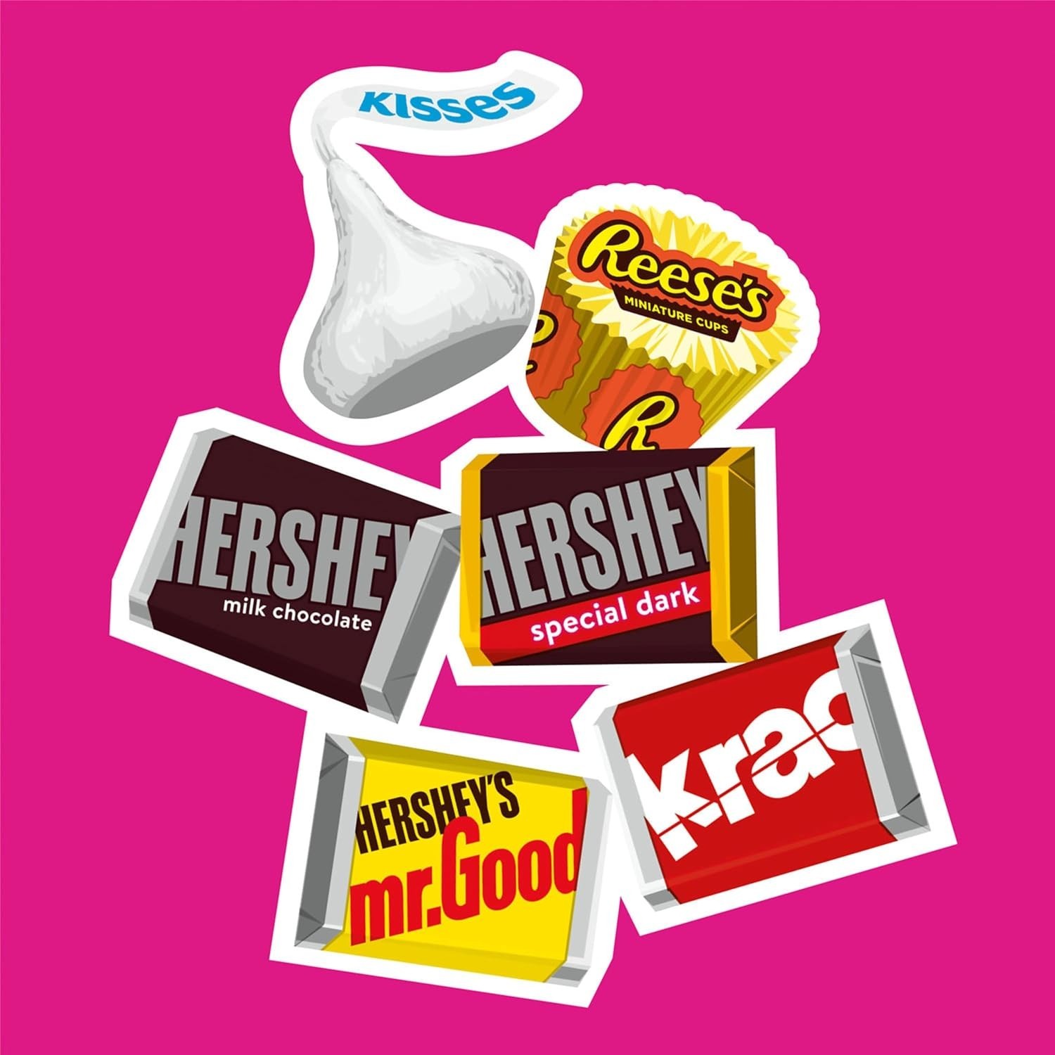Kosher 30 Oz Miniatures Assorted Chocolate Candy Variety for Sharing & Gifting